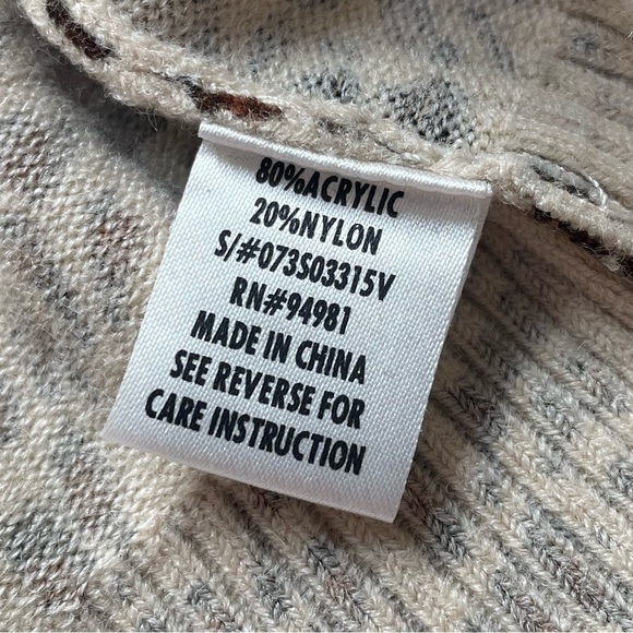 Y2K Forever21 Leopard Ribbed Button Cardigan Small Preppy Elle Woods Old Money - Picture 7 of 9